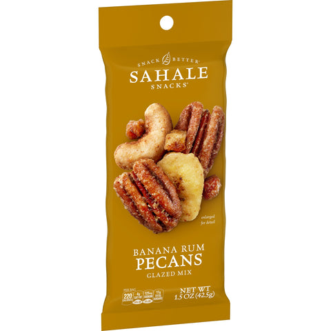 Sahale Snacks SNACK PECANS BANANA RUM