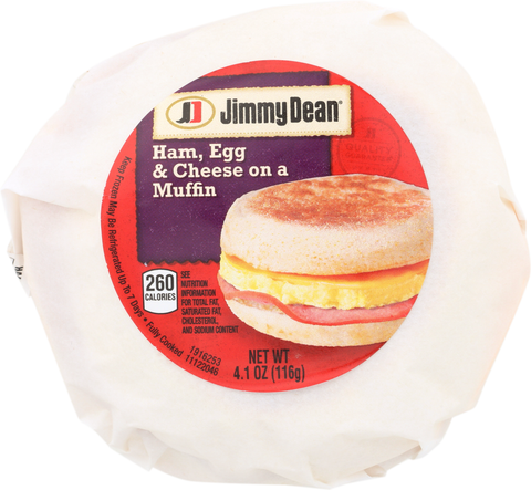 Sandwich Muffin Ham Egg & Cheese Iw