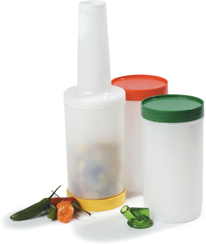 Stor N' Pour® BOTTLE BAR COMPLETE UNIT ASSORTED COLORS 1-QT